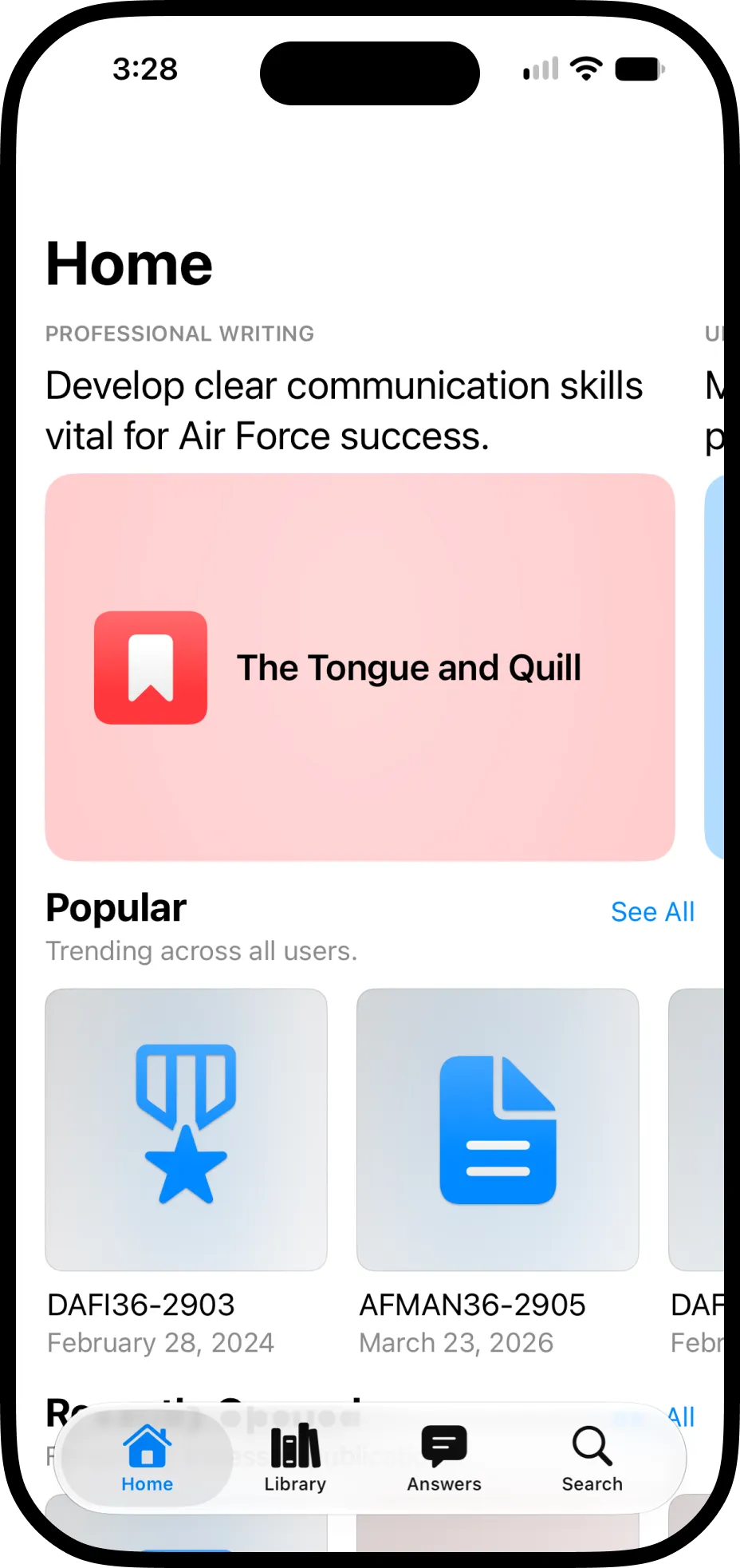 AFI Explorer open on an iPhone